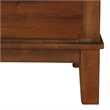 Pemberly Row 2-Drawer Nightstand with Chamfered Legs and Pulls in Brown