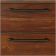 Pemberly Row 2-Drawer Nightstand with Chamfered Legs and Pulls in Brown