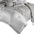 Pemberly Row 12-Piece Queen Comforter Set with Medallion in Platinum Gray