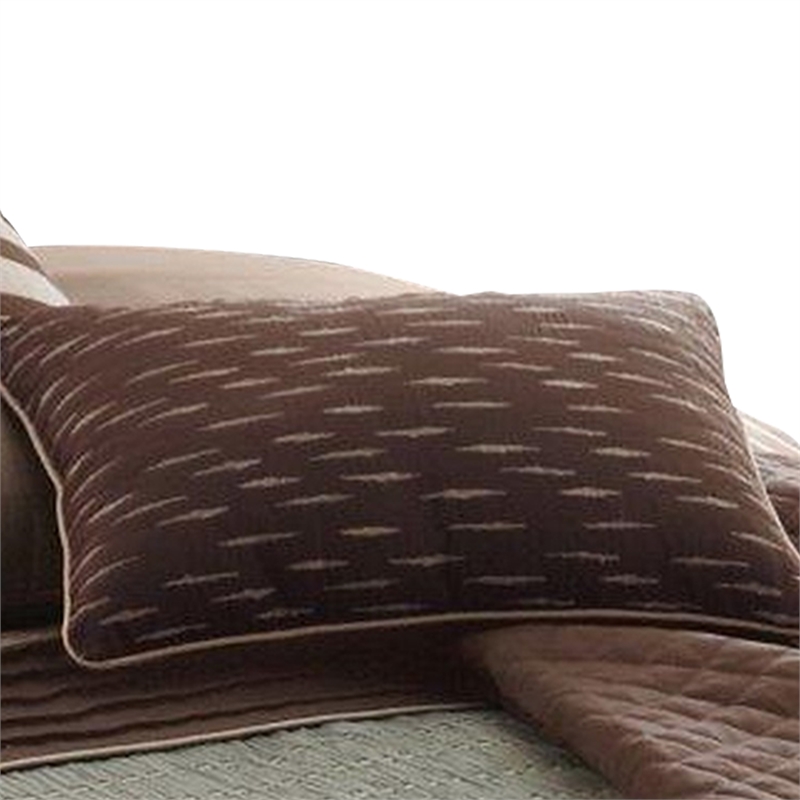 Pemberly Row 7-Piece King Comforter with Pleats & Texture in Gray & Brown