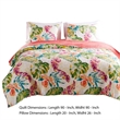 Pemberly Row 3-Piece Full Quilt Set with Leaf Print in Multicolor