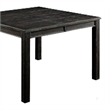 Pemberly Row Counter Height Table with Block Legs in Antique Black