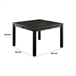 Pemberly Row Counter Height Table with Block Legs in Antique Black