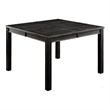 Pemberly Row Counter Height Table with Block Legs in Antique Black