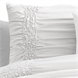 Pemberly Row 4-Piece Twin Comforter Set with Ruching 86 x 68 in White