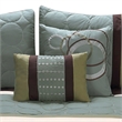 Pemberly Row 6-Piece King Comforter Set with Embroidery in Green and Blue