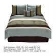 Pemberly Row 6-Piece King Comforter Set with Embroidery in Green and Blue