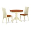 Pemberly Row 3-Piece Wood Dining Set in Cream and Cherry Finish