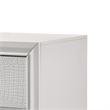 Pemberly Row Nightstand with 2 Front Drawers and Metal Knobs in White