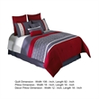 Pemberly Row 8-Piece King Comforter Set with Trellis Pattern in Red