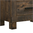 Pemberly Row Nightstand with 2 Drawers on Block Legs in Brown