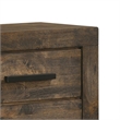 Pemberly Row Nightstand with 2 Drawers on Block Legs in Brown
