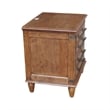 Pemberly Row 2-Drawer Nightstand with USB Charging in Bourbon Brown