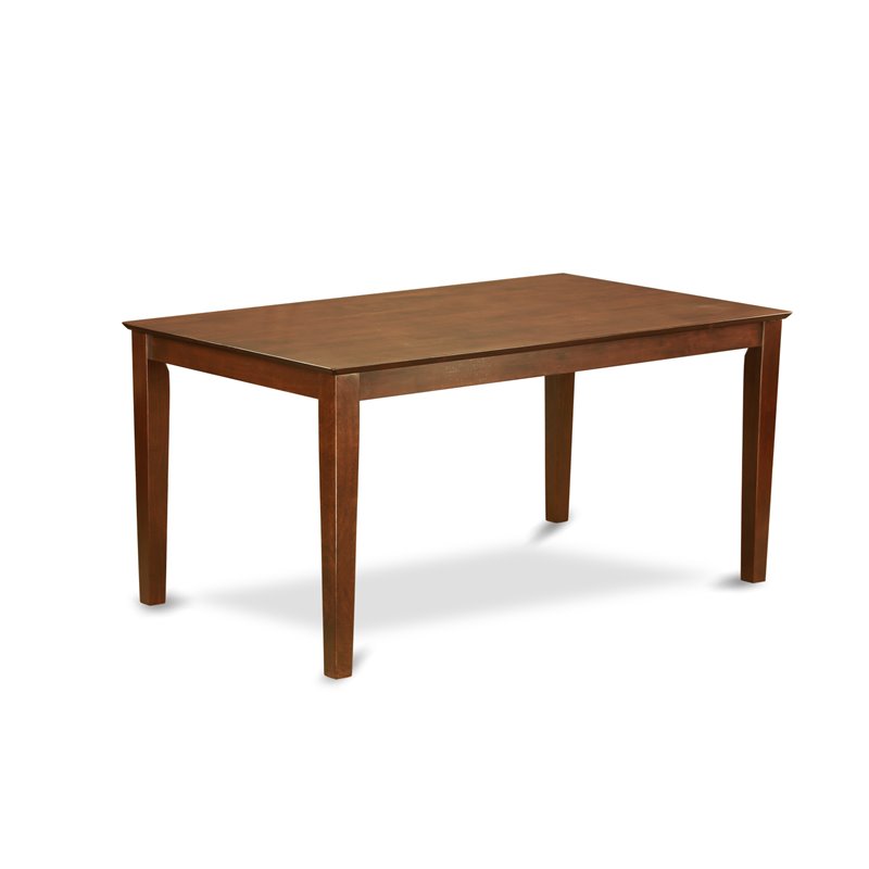 Pemberly Row 5-Piece Mahogany Dining Set with Slatted Back Chairs