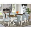 Pemberly Row 9-Piece Dining Set with Rectangular Table and Chairs