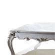 Pemberly Row Scalloped Top Coffee Table with Queen Anne Legs in White