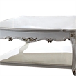 Pemberly Row Scalloped Top Coffee Table with Queen Anne Legs in White