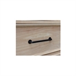Pemberly Row Solid Parawood 1-Drawer Unfinished Nightstand with Open Shelf