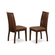 Pemberly Row 3-Piece Mahogany Dining Set with Round Table and 2 Chairs