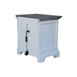 Pemberly Row 2-Drawer Nightstand with USB Charging in Mist/Heather Gray