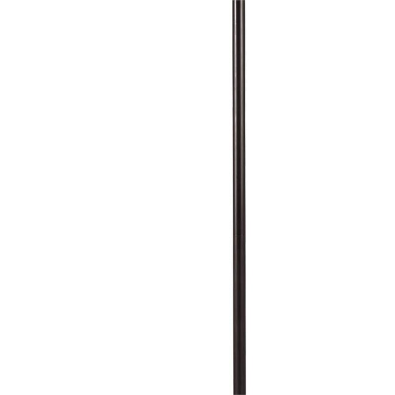 Pemberly Row 150 Watt Floor Lamp with Swing Arm and Fabric Shade in Black