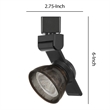 Pemberly Row 12W LED Metal Track Fixture with Mesh Head in Black/Bronze