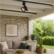Pemberly Row 12W LED Metal Track Fixture with Mesh Head in Black/Bronze