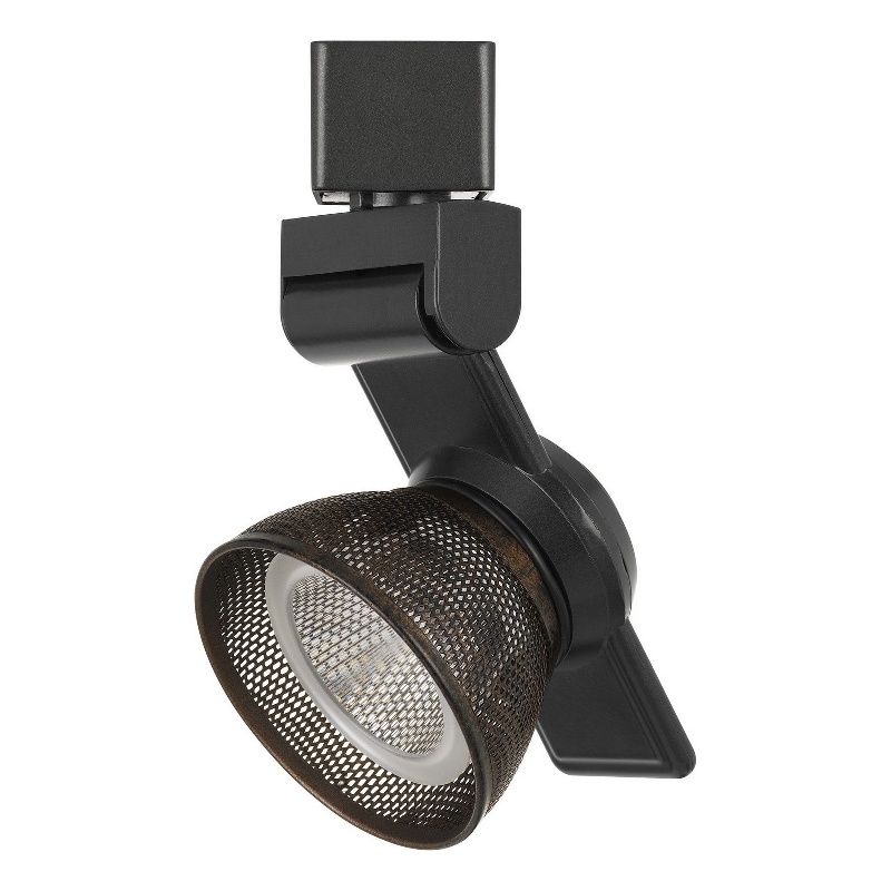 Pemberly Row 12W LED Metal Track Fixture with Mesh Head in Black/Bronze
