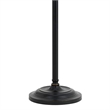 Pemberly Row 100 Watt Down Bridge Floor Lamp with Drum Shade in Black