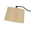 Pemberly Row 100 Watt Down Bridge Floor Lamp with Drum Shade in Black
