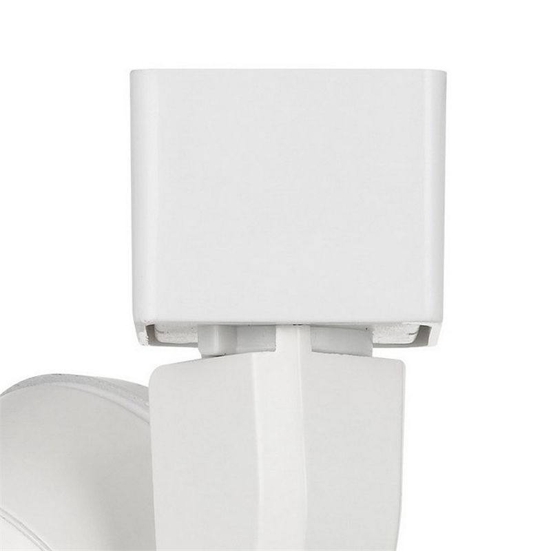 Pemberly Row 10W LED Track Fixture with Polycarbonate Head in Orange/White