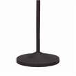 Pemberly Row Floor Lamp with Leaf Accent Body and Bell Shade in Black/Gray