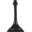 Pemberly Row Elongated Metal Accent Lamp with Drum Shade in Black
