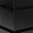 Pemberly Row Wooden Pedestal Stand in Stacked Cube Design in Antique Black