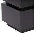 Pemberly Row Wooden Pedestal Stand in Stacked Cube Design in Antique Black