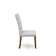 Pemberly Row Dining Chairs in Walnut with Gray Linen (Set of 2)