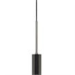 Pemberly Row Hexagonal Aluminum LED Pendant with Glass Diffuser in Black