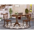 Pemberly Row 3-Piece Wooden Dining Table Set with 2 Chairs in Mahogany