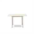 Pemberly Row 3-Piece Faux Leather Dining Set in Linen White/Navy