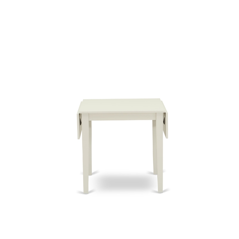 Pemberly Row 3-Piece Faux Leather Dining Set in Linen White/Navy