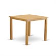 Pemberly Row 5-Piece Wood Dining Set with Bar Stools in Oak Finish