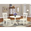 Pemberly Row 3-Piece Dining Set with Drop Leaves and X-Back Chairs