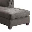 Pemberly Row 2 Piece L Shape Sectional Sofa with Reversible Chaise in Black
