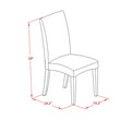 Pemberly Row 9-Piece Wood Dining Set with Parson Chairs in Gray/Black
