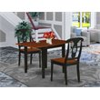 Pemberly Row 3-Piece Dining Set with Napoleon Back in Black and Cherry