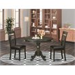 Pemberly Row 3-Piece Dining Table and Chair Set in Cappuccino