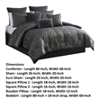 Pemberly Row 9 Piece Queen Comforter Set Damask Pattern Charcoal Gray