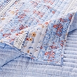 Pemberly Row 2 Piece Twin Quilt Set Floral Print Lace Trim Multicolor