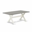 Pemberly Row 7-Piece Wood Dining Set with Upholstered Chairs in White