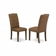 Pemberly Row 5-Piece Dining Table Set in Jacobean Brown Finish